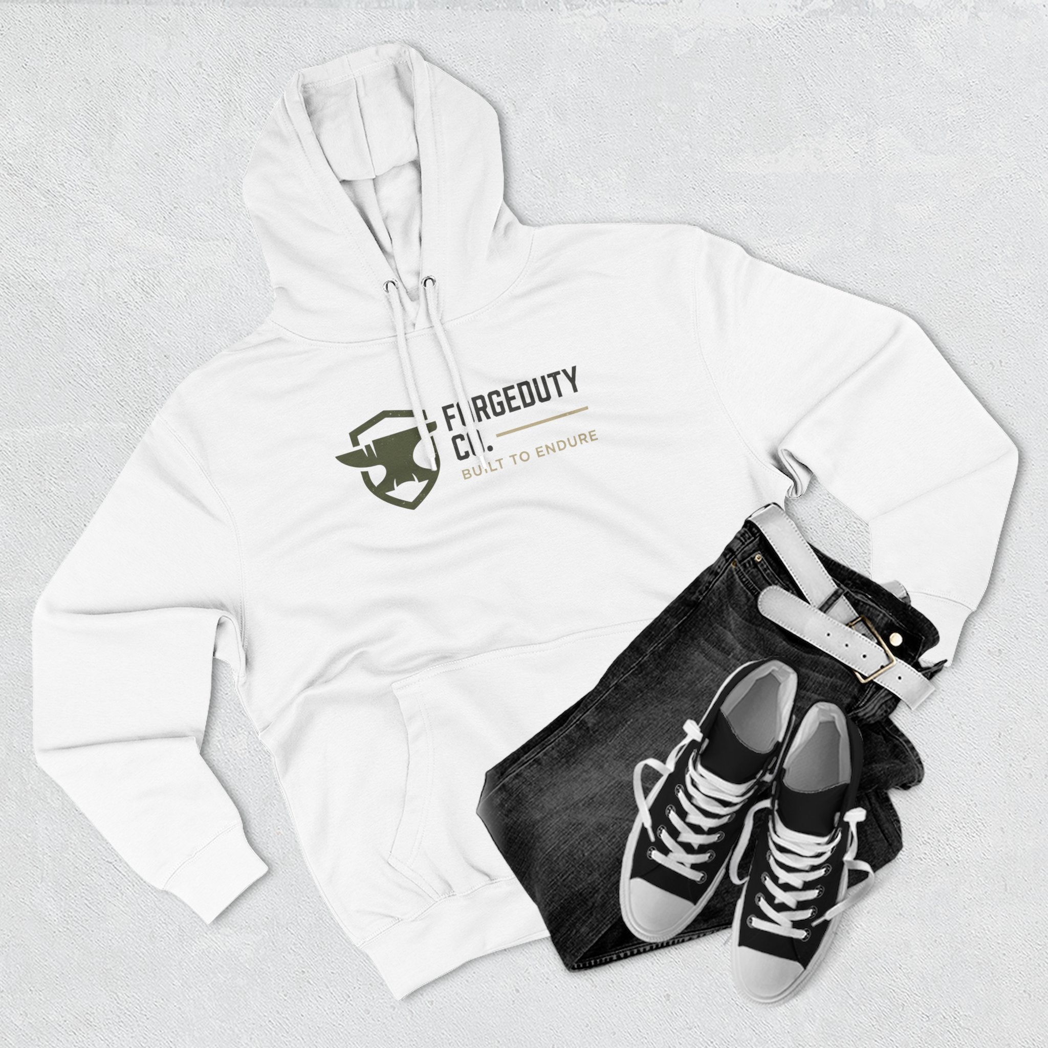 Forgeduty FD Shield Logo Hoodie | Tactical Flag Design