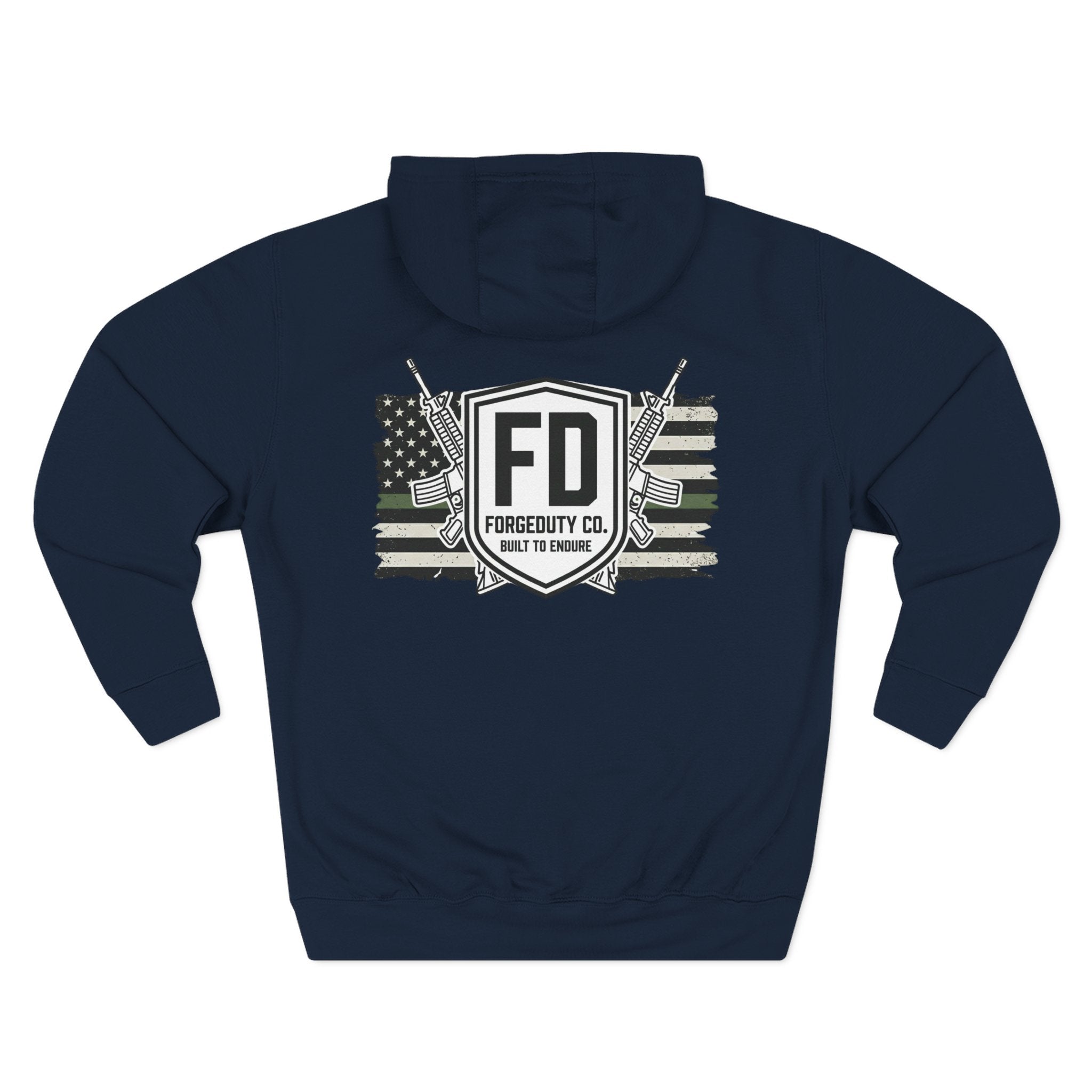 Forgeduty FD Shield Logo Hoodie | Tactical Flag Design