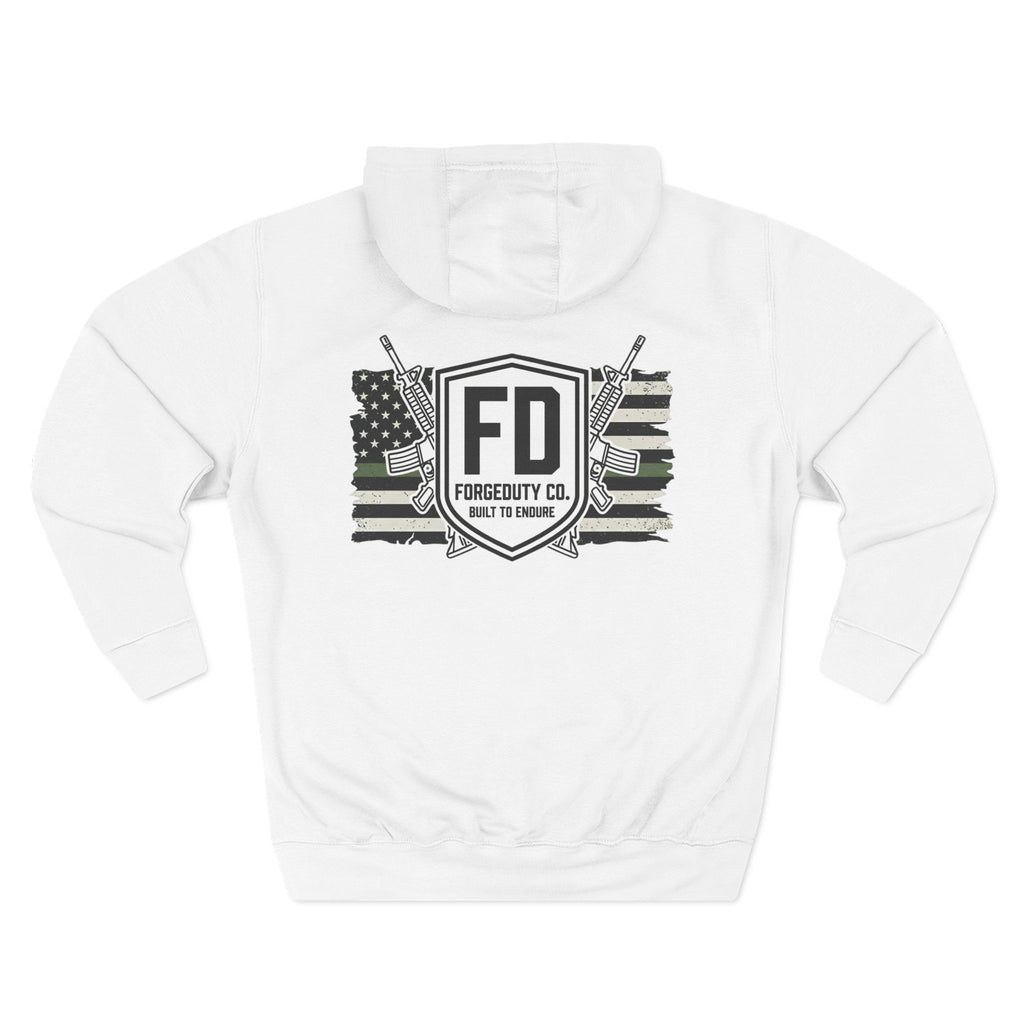 Forgeduty FD Shield Logo Hoodie | Tactical Flag Design