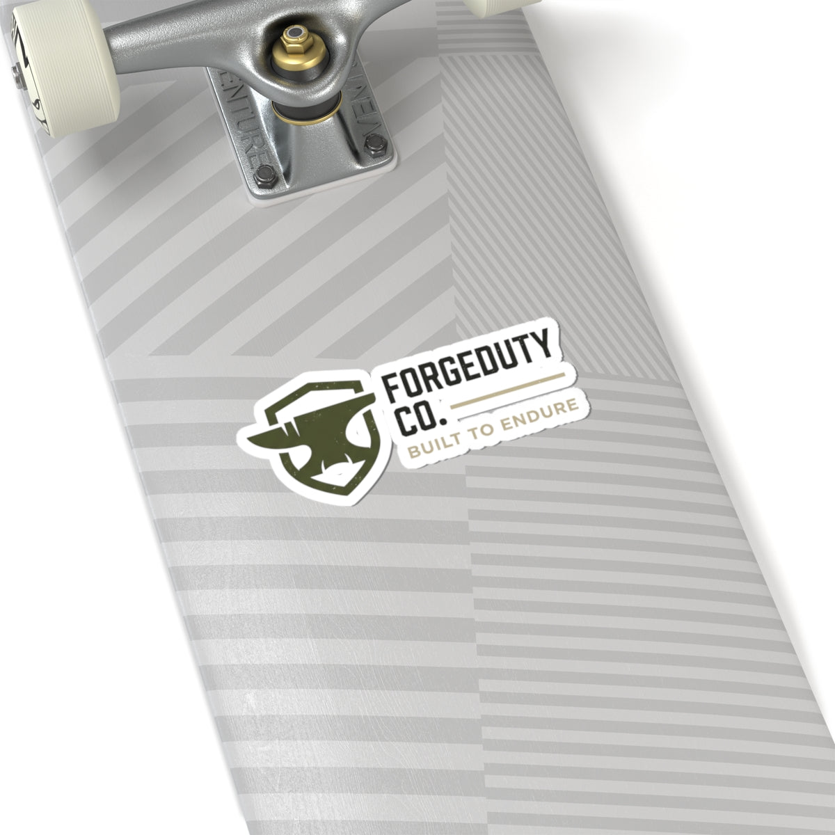 Forgeduty Co. logo Kiss-Cut Sticker | Built to Endure laptop decal