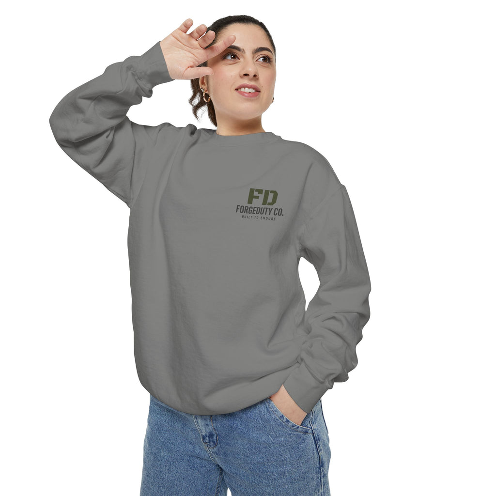 FD Forestry Co. logo Sweatshirt | Minimal Pocket Chest Graphic
