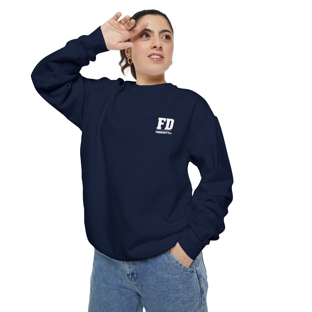 FD Forestry Co. logo Sweatshirt | Minimal Pocket Chest Graphic