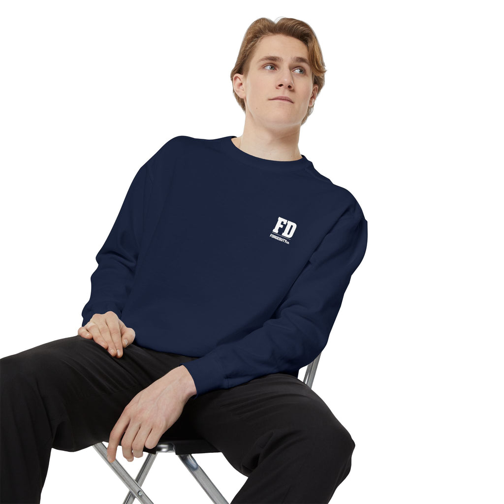 FD Forestry Co. logo Sweatshirt | Minimal Pocket Chest Graphic