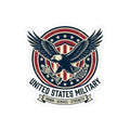 United States Military Eagle Kiss-Cut Sticker | Patriotic Emblem