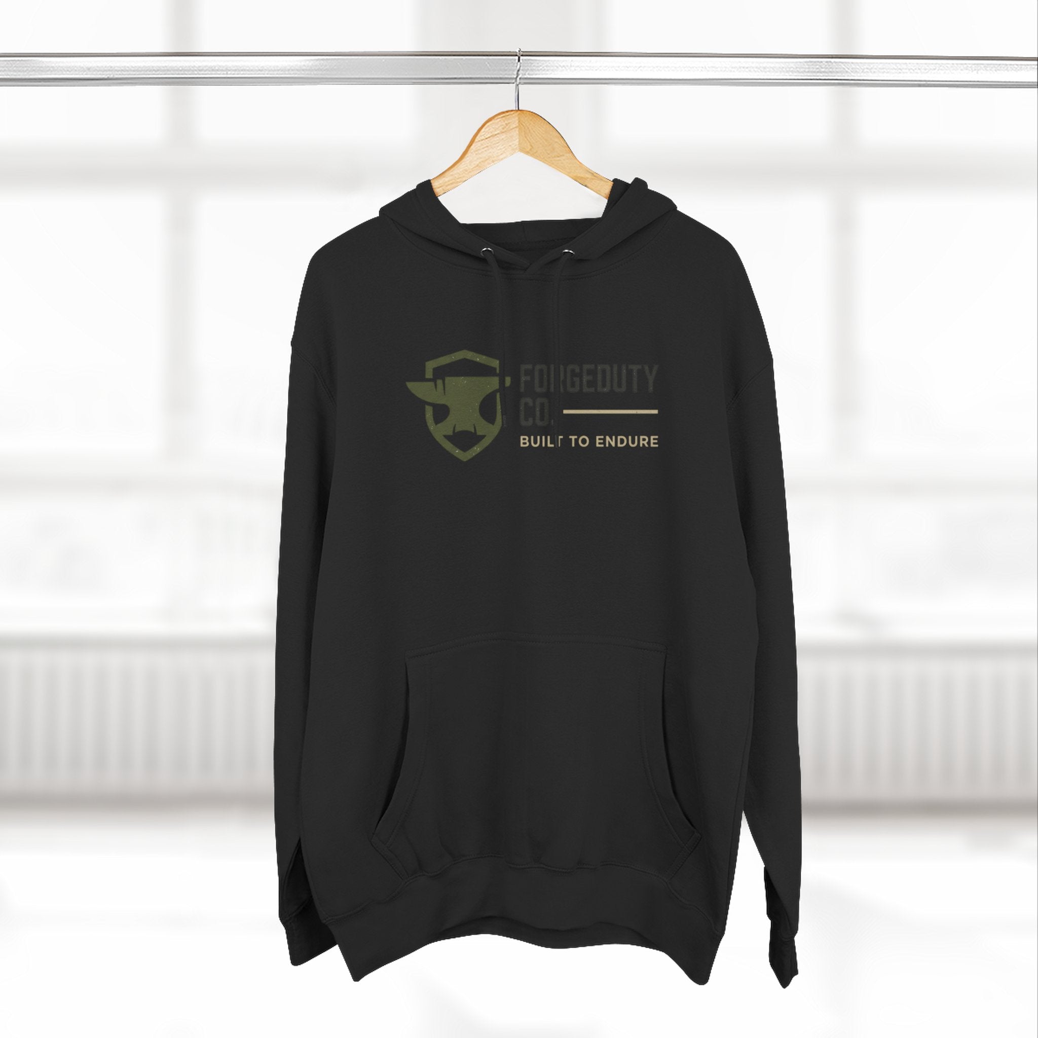 Forgeduty FD Shield Logo Hoodie | Tactical Flag Design