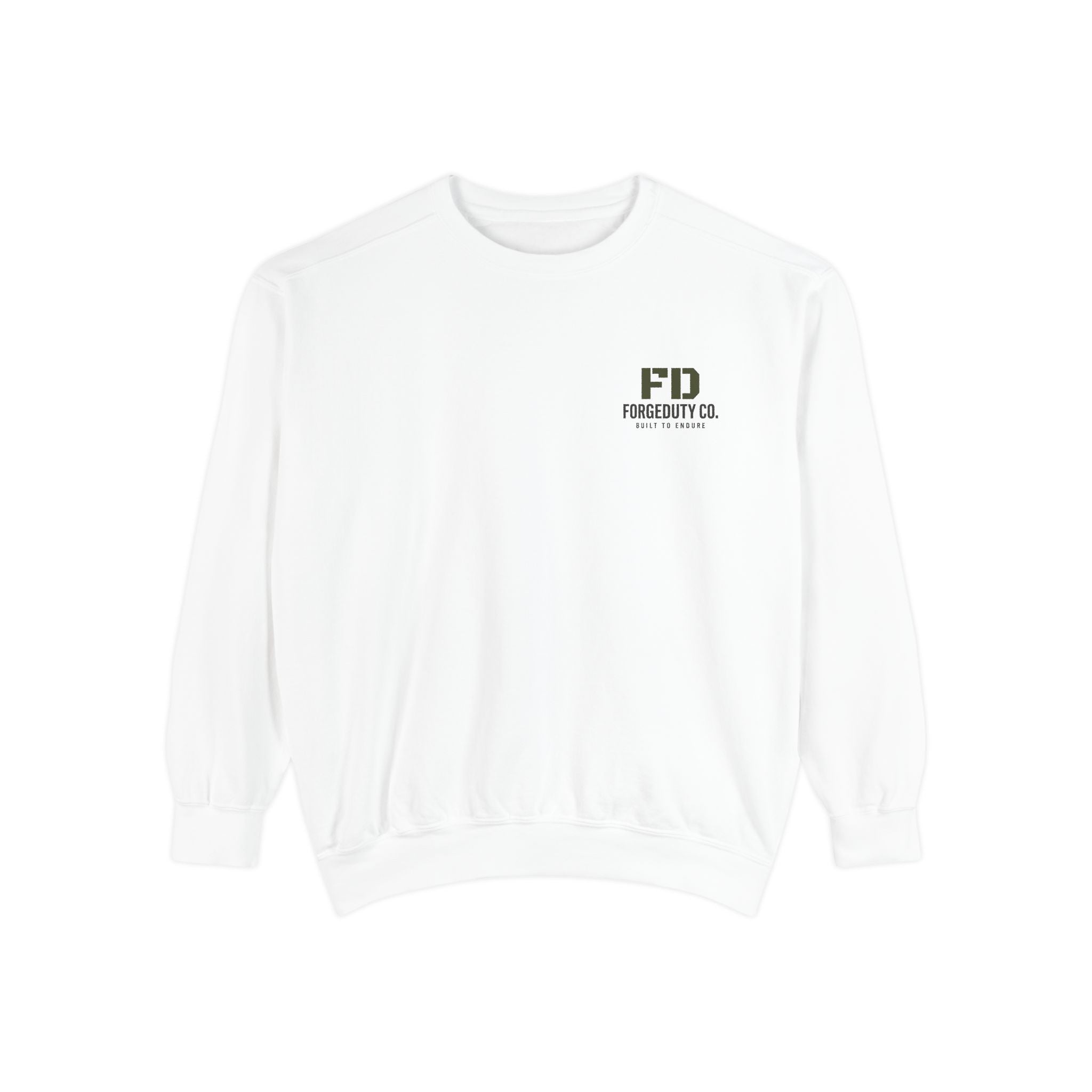 FD Forestry Co. logo Sweatshirt | Minimal Pocket Chest Graphic